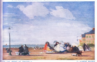 An der Promenade in Trouville von Eugene Louis Boudin